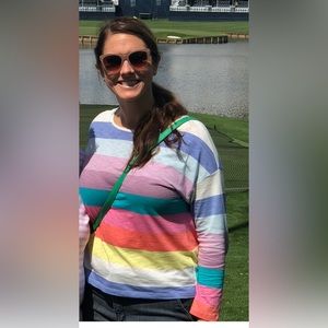 For the Republic multicolor stop size medium. Super comfy just a little short